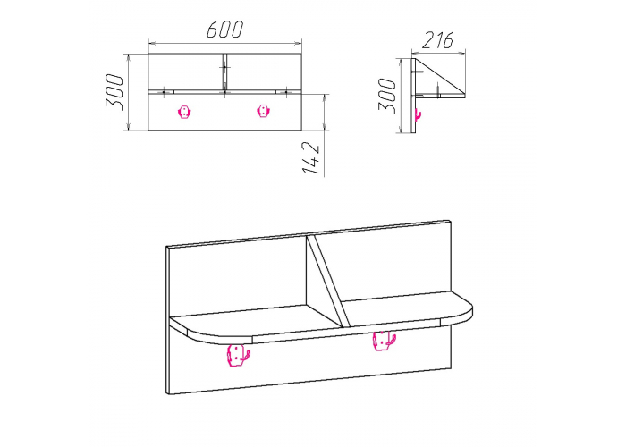 Вешалка Победа В-2