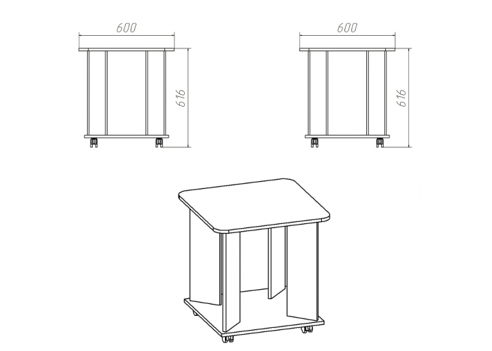 Стол журнальный Победа Соло