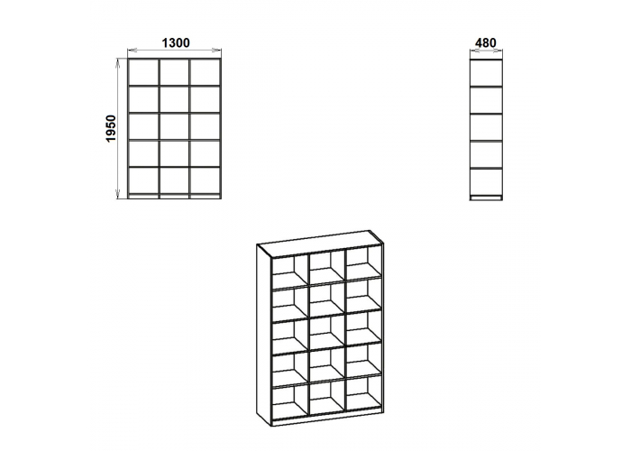 Стеллаж Победа КШ-3