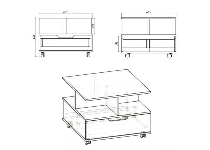 Стол журнальный Победа Фаворит