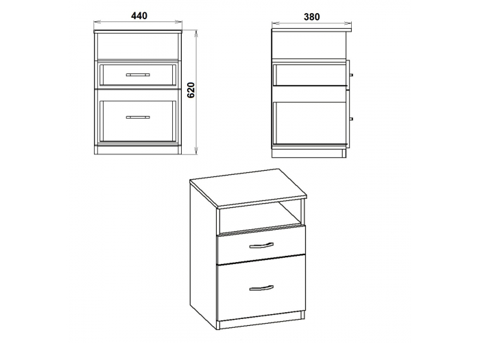 Тумба прикроватная Победа ПКТ-4