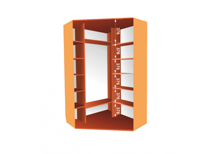 Шкаф-купе угловой Победа 150х150х240 ДД