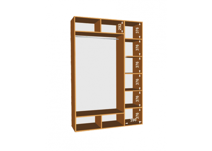 Шкаф-купе Победа 170х60х240 ЗД