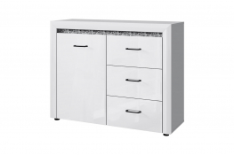 Тумба Анрэкс WHITEBLACK 1D3S