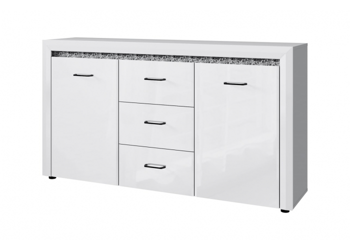 Тумба Анрэкс WHITEBLACK 2D3S